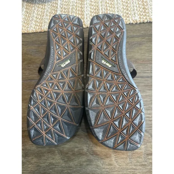 Kalso Earth Allure Birch Mary Jane Comfort Shoes Olive Green Brown Leather 8B