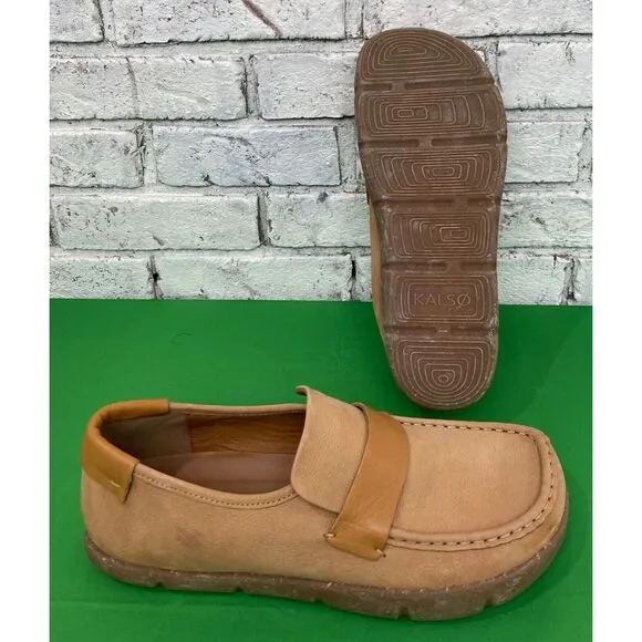 KALSO EARTH SHOE Dabb Negative Heel Earth‎ Shoe Cognac Men's Size 9