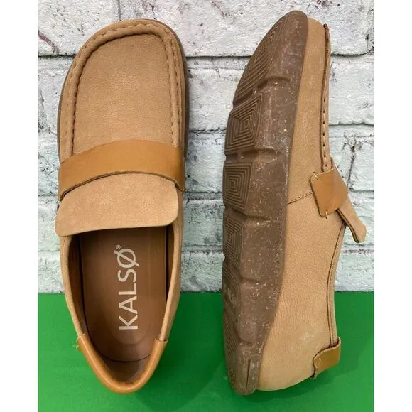 KALSO EARTH SHOE Dabb Negative Heel Earth‎ Shoe Cognac Men's Size 9