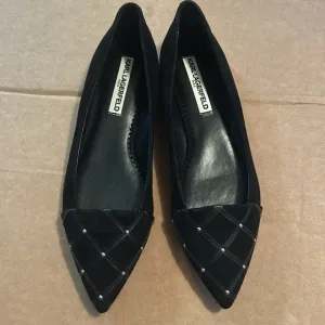 Karl Lagerfeld Black Quilted Women's Shoes size 8.5 like new