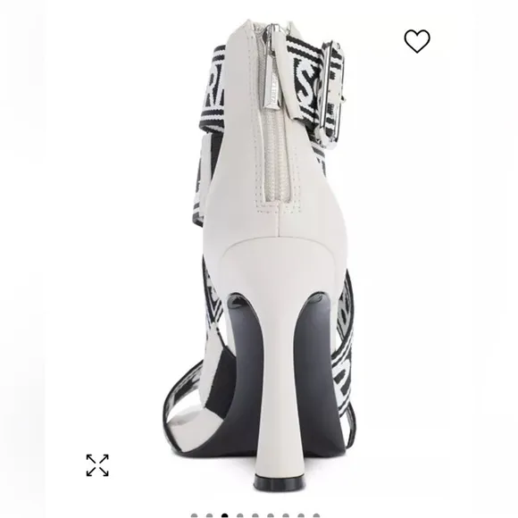 Karl Lagerfeld Careliz Strappy Sandal Soft White Size 9