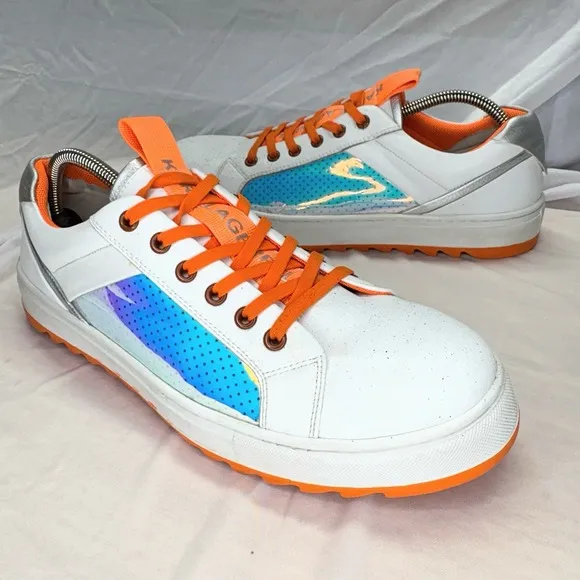 Karl Lagerfeld Men's Iridescent Side Panel Sneakers Shoes Sz 11.5 Casual Comfort