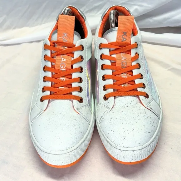 Karl Lagerfeld Men's Iridescent Side Panel Sneakers Shoes Sz 11.5 Casual Comfort