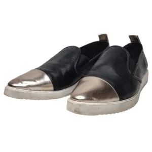 Karl Lagerfeld Paris Cler Women's Leather Cap Toe Slip On Loafers Size 9M