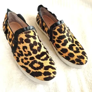Kate Spade Lilly Hair Calf Leopard Leather Sneaker Women Size 8M