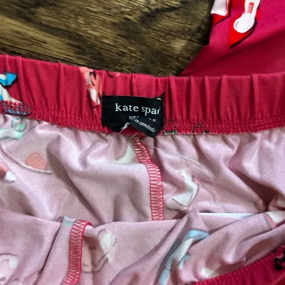 Kate Spade New York Red FABULOUS COLORFUL SHOES Knit Pajama/Loungewear