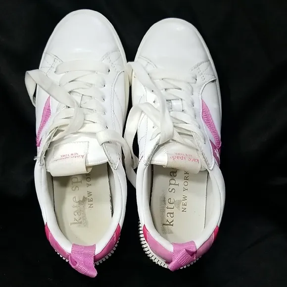 Kate Spade White and Pink Flats
