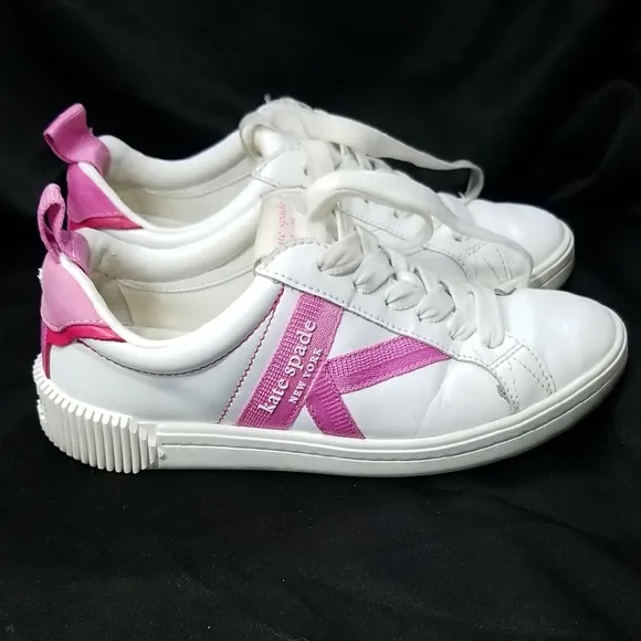 Kate Spade White and Pink Flats