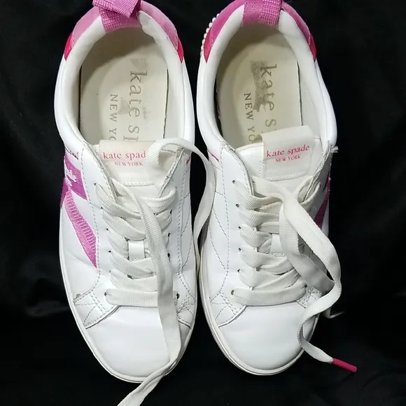 Kate Spade White and Pink Flats