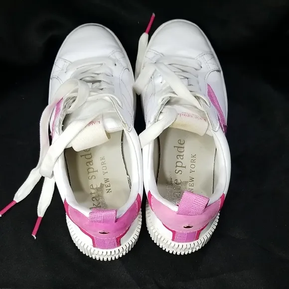 Kate Spade White and Pink Flats