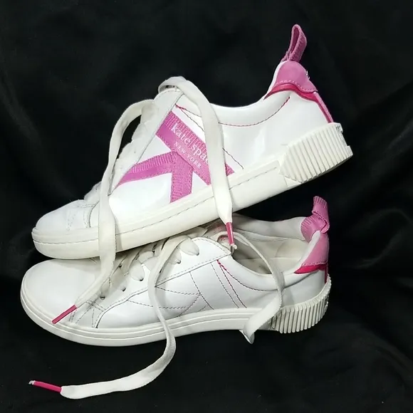 Kate Spade White and Pink Flats