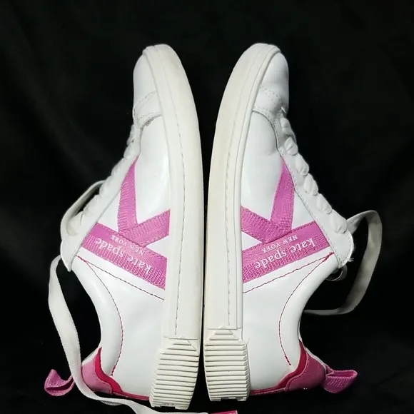 Kate Spade White and Pink Flats