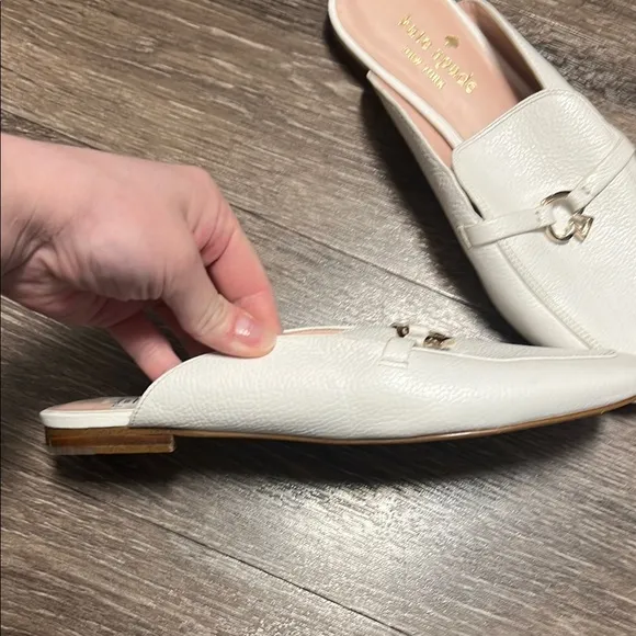 Kate Spade White Leather Loafers for Women