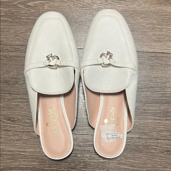 Kate Spade White Leather Loafers for Women