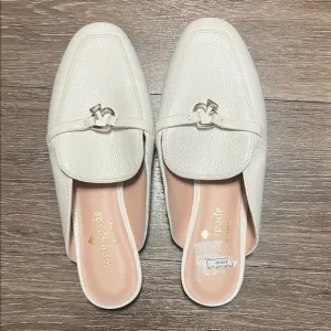 Kate Spade White Leather Loafers for Women