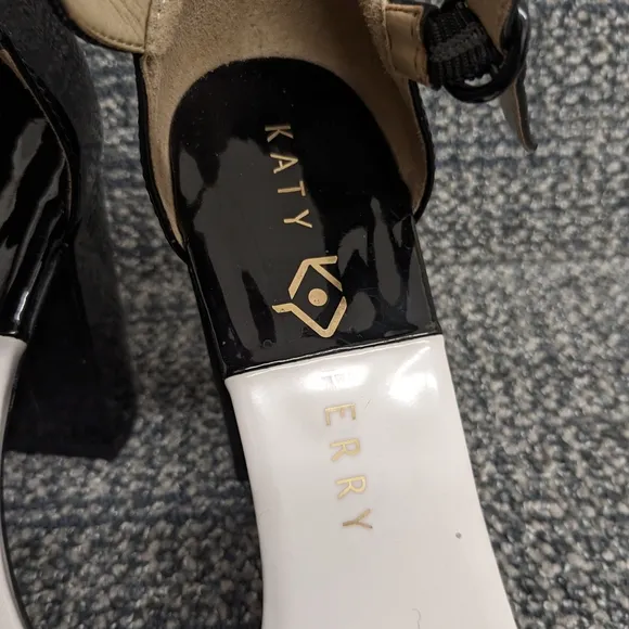 Katy Perry The Liz Heels Black White Size 6.5