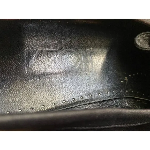 Kech Men Tasseled Loafer Shoes Black 100% Leather Made in Turkey Size 45 US 11.5