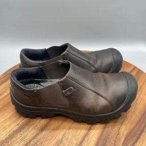 Keen Austin Loafers Mens Size 7 Brown Leather Casual Mules Slip On Shoes