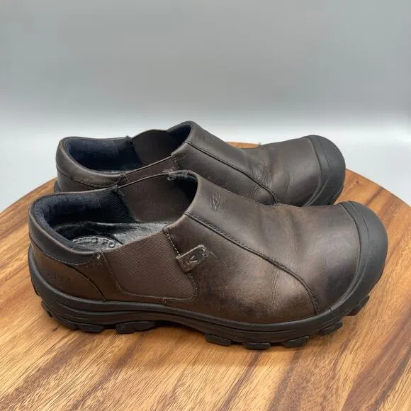 Keen Austin Loafers Mens Size 7 Brown Leather Casual Mules Slip On Shoes
