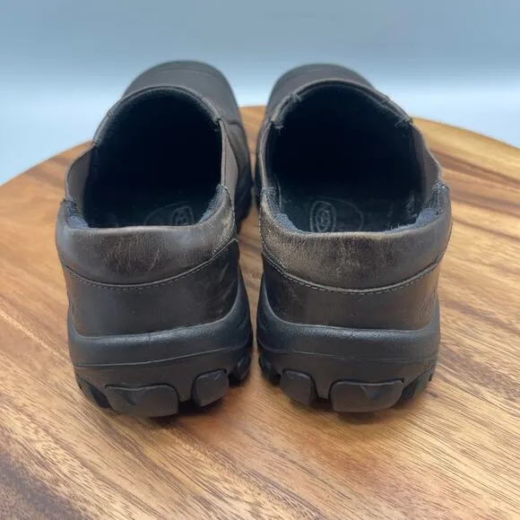 Keen Austin Loafers Mens Size 7 Brown Leather Casual Mules Slip On Shoes