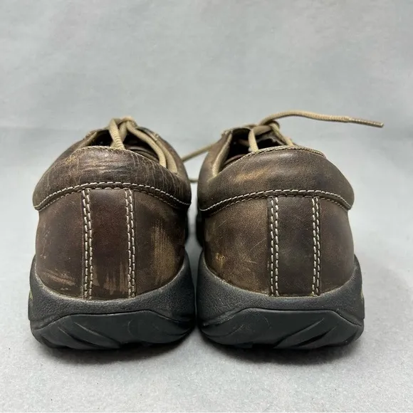 Keen Shoes Mens 9.5 Austin Oxford Lace Up 1007722 Brown Leather Casual