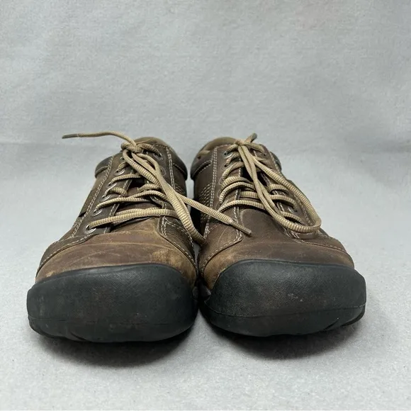 Keen Shoes Mens 9.5 Austin Oxford Lace Up 1007722 Brown Leather Casual