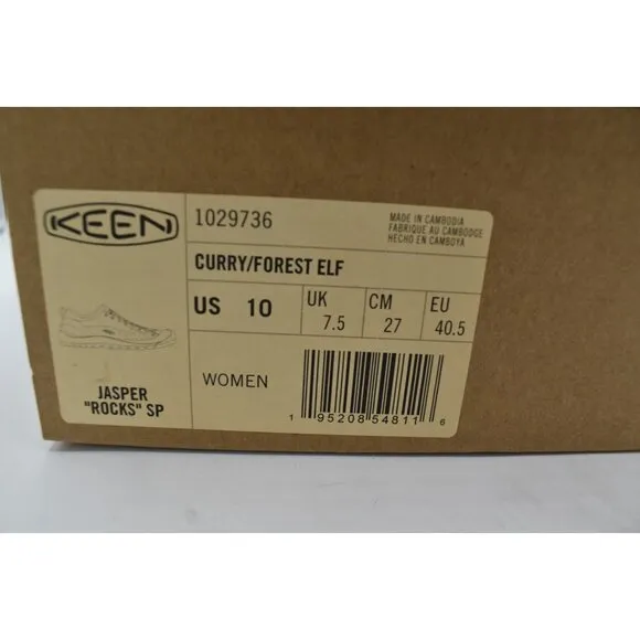Keen Womens Size 10 Jasper &quot;Rocks&quot; SP Curry Suede Sneakers Shoes