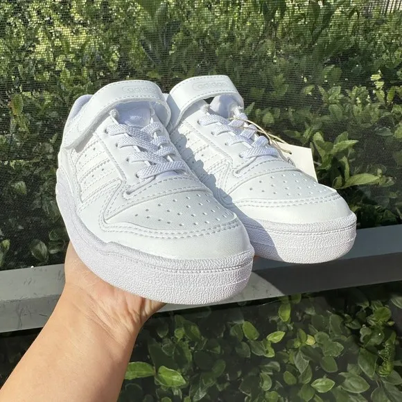 KID'S Adidas Forum Low J Triple White FY7981