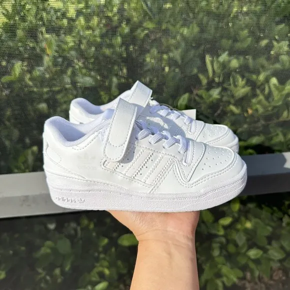 KID'S Adidas Forum Low J Triple White FY7981