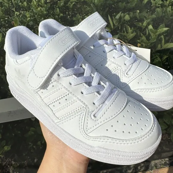 KID'S Adidas Forum Low J Triple White FY7981