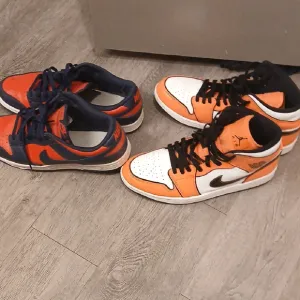 Kids Athletic Shoes - Red and Orange