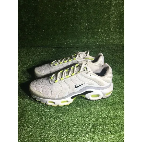 Kids Nike Air Max Plus 7Y GS Youth Women 8.5 Shoes Platinum Grey Green