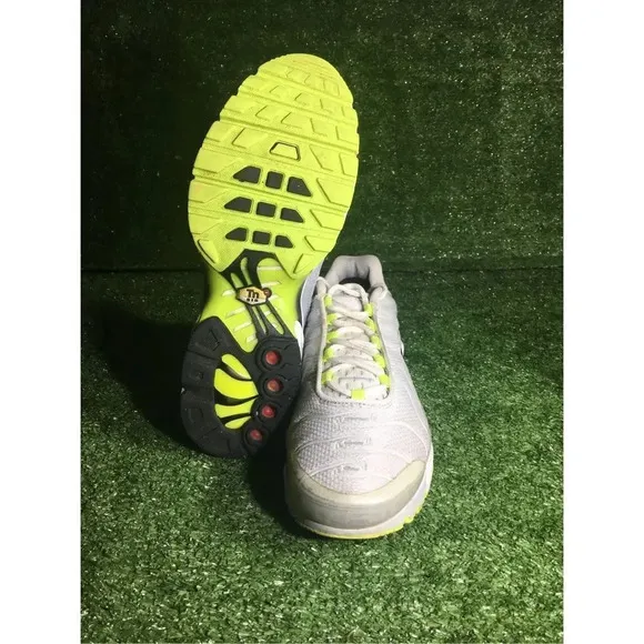Kids Nike Air Max Plus 7Y GS Youth Women 8.5 Shoes Platinum Grey Green
