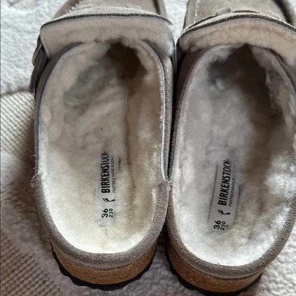 Kids Suede Buckle Shoes - Gray