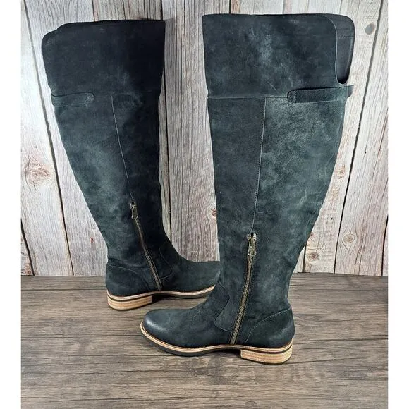 Kork-Ease Addison Soft Hand Finished Distressed Knee High Boots Women's Sz 7 M