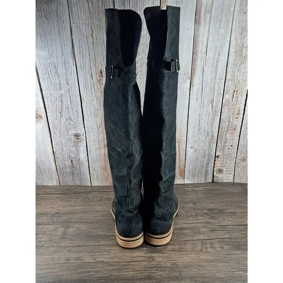 Kork-Ease Addison Soft Hand Finished Distressed Knee High Boots Women's Sz 7 M