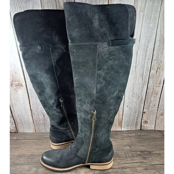 Kork-Ease Addison Soft Hand Finished Distressed Knee High Boots Women's Sz 7 M