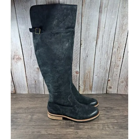 Kork-Ease Addison Soft Hand Finished Distressed Knee High Boots Women's Sz 7 M
