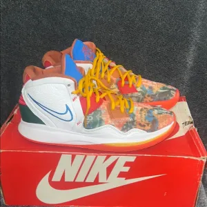 Kyrie Nike  Basketball Shoes orange blue white green