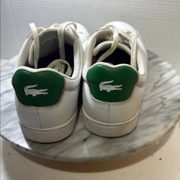 Lacoste Men's White Sneakers - pre-owned size: 11