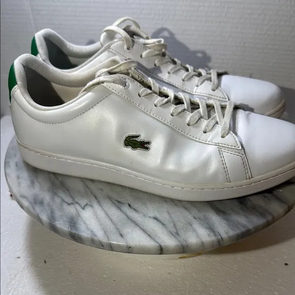 Lacoste Men's White Sneakers - pre-owned size: 11
