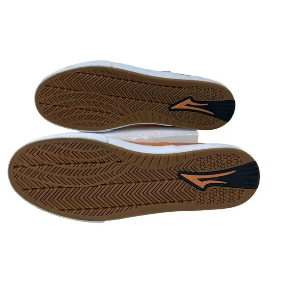 Lakai Owen VLK Skate Shoe Shoes Slip On Mandarin Suede Men's 13 Pale peach suede