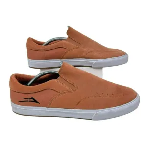 Lakai Owen VLK Skate Shoe Shoes Slip On Mandarin Suede Men's 13 Pale peach suede
