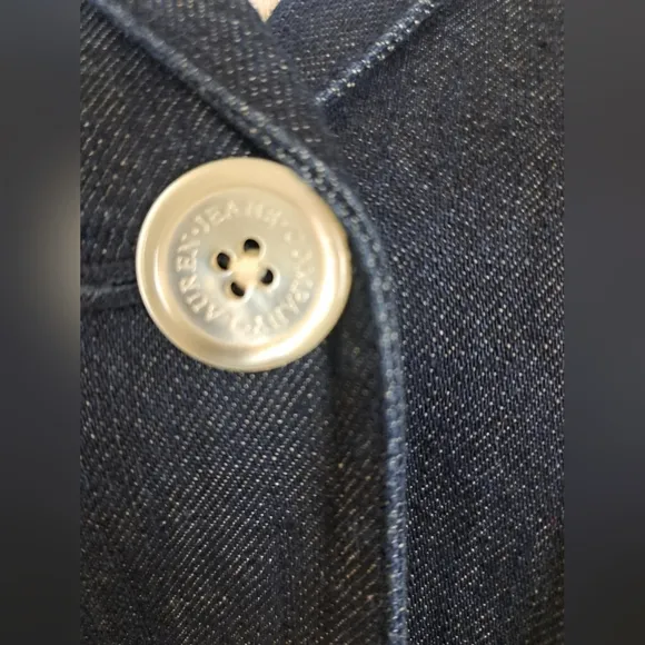 Lauren Jeans Women's Three Button Up Denim Jacket Size L