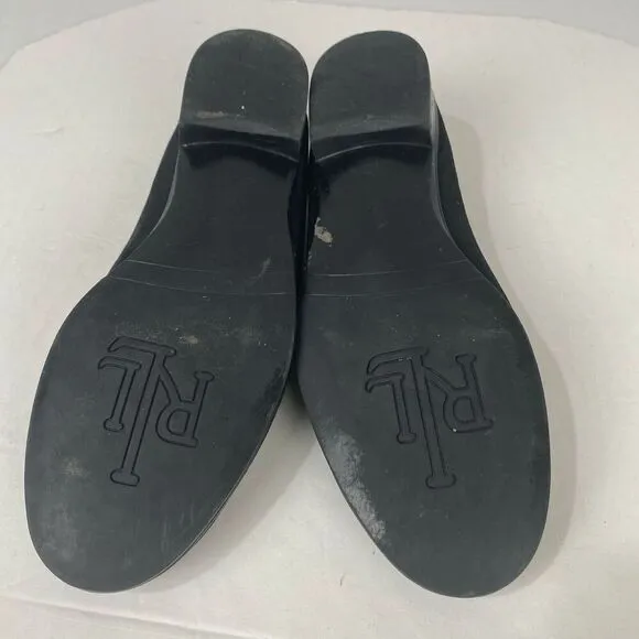 Lauren Ralph Lauren Shoes Womens size 10 B Leather Suede Black Loafer