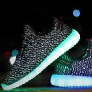 Ledz light up shoe size 13 kids girls black white