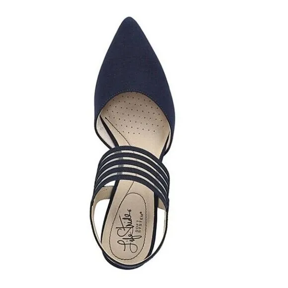 LifeStride Womens Sanya Navy Pumps Dress Heels Shoes 7 M