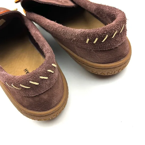 Like new Manitobah Modern Moccasin Brown Soft Suede Casual Comfort Shoes size 12