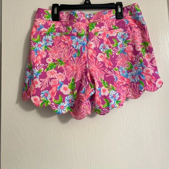 Lilly Pulitzer Moms the Word Buttercup Knit Stretch Shorts Pink Women Size 2 NWT