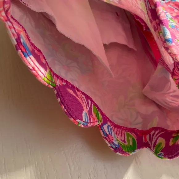 Lilly Pulitzer Moms the Word Buttercup Knit Stretch Shorts Pink Women Size 2 NWT